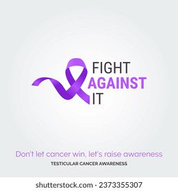 Unite for a Cause. Vector Background Testicular Cancer Awareness