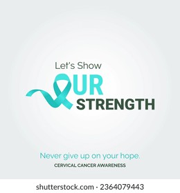 Unite for Cervical Health Awareness with Vector Background Posters