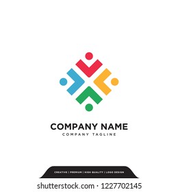 Unite Employee Logo Company Vector