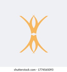 unite icon that represent also H letter
