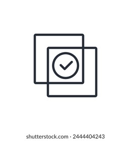 unite icon. vector.Editable stroke.linear style sign for use web design,logo.Symbol illustration.