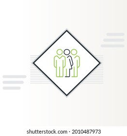 Menschen vereinen Symbol für Vektordesign