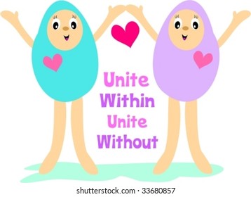 Unite Within, Unite Without Vector