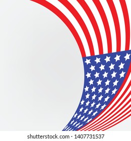 United of American flag on background