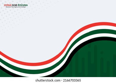 United Arab Emirates in Banner Background for Independence Day and other events, Vector Illustration Design