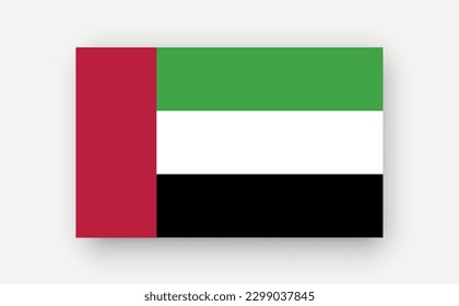 United Arab Emirates .Detailed flag on white background. Vector illustration.jpg