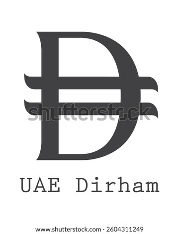 United Arab Emirates Dirham Logo vector illustration