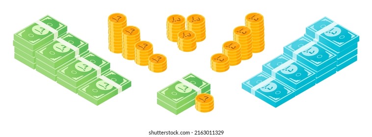 United Arab Emirates Dirham Money and Coin Bundle Set