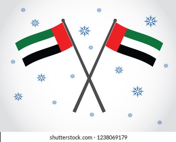 United Arab Emirates Emblem Cold Winter