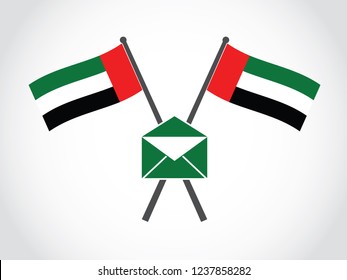 United Arab Emirates Emblem Letter