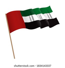 United Arab Emirates flag background. Vector Illustration EPS10