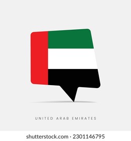 United Arab Emirates flag bubble chat icon