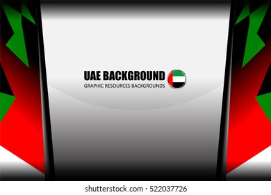 United Arab Emirates Flag Color Backgrounds, vector illustration