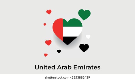 Icono de vector de la bandera de los Emiratos Árabes Unidos