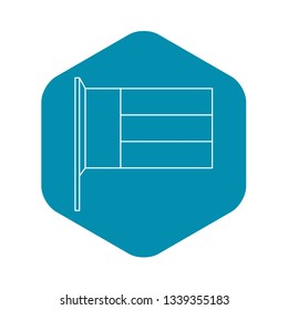 United Arab Emirates flag icon. Outline illustration of United Arab Emirates flag vector icon for web