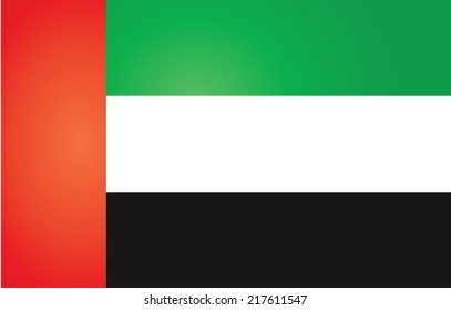 United Arab Emirates flag isolated vector svg