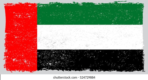 United Arab Emirates flag.UAE national day vector.