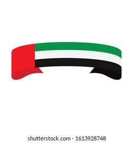  United arab emirates flag. Simple vector. National flag of United arab emirates