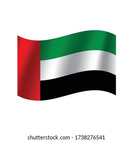  United arab emirates flag. Simple vector. National flag of United arab emirates