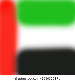 United Arab Emirates flag in spray form