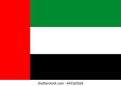 United Arab Emirates Flag. UAE flag vector