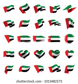United Arab Emirates flag, vector illustration