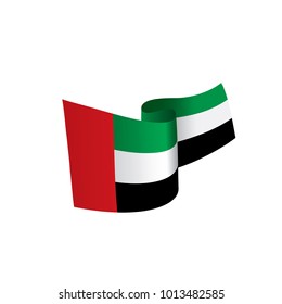 United Arab Emirates flag, vector illustration