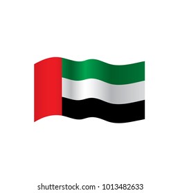 United Arab Emirates flag, vector illustration
