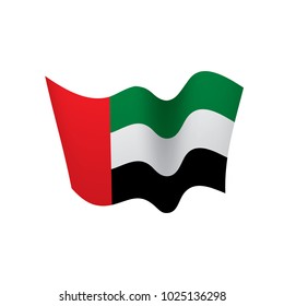 United Arab Emirates flag, vector illustration on a white background