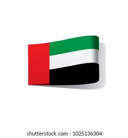 United Arab Emirates flag, vector illustration on a white background