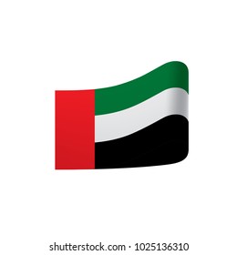United Arab Emirates flag, vector illustration on a white background