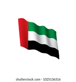 United Arab Emirates flag, vector illustration on a white background