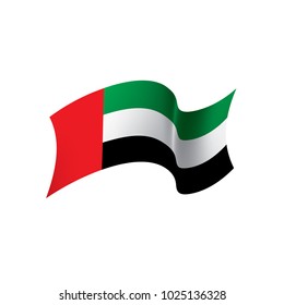 United Arab Emirates flag, vector illustration on a white background