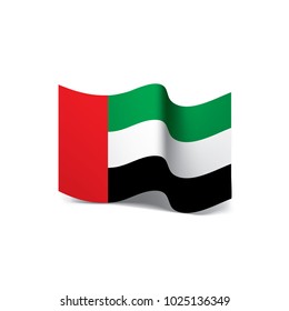 United Arab Emirates flag, vector illustration on a white background