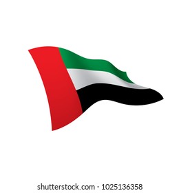 United Arab Emirates flag, vector illustration on a white background