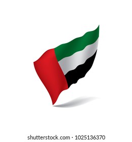 United Arab Emirates flag, vector illustration on a white background