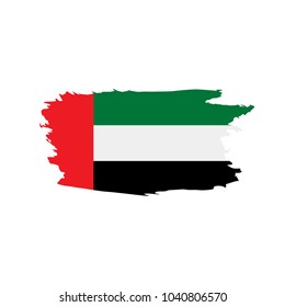 United Arab Emirates flag, vector illustration