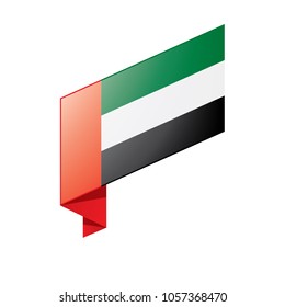 United Arab Emirates flag, vector illustration