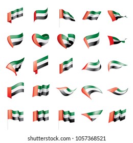 United Arab Emirates flag, vector illustration