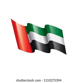 United Arab Emirates flag, vector illustration on a white background
