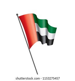 United Arab Emirates flag, vector illustration on a white background