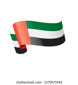 United Arab Emirates flag, vector illustration on a white background