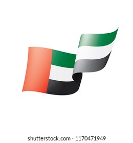 United Arab Emirates flag, vector illustration on a white background