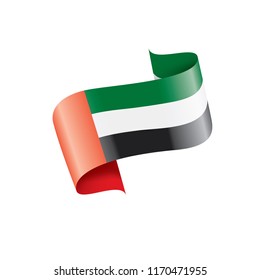 United Arab Emirates flag, vector illustration on a white background