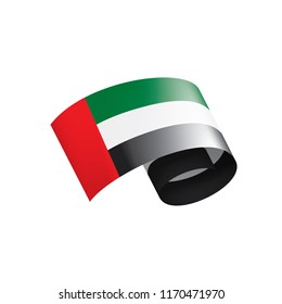 United Arab Emirates flag, vector illustration on a white background