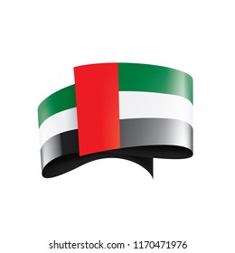 United Arab Emirates flag, vector illustration on a white background