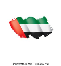 United Arab Emirates flag, vector illustration on a white background.