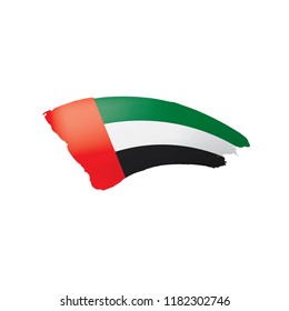 United Arab Emirates flag, vector illustration on a white background.