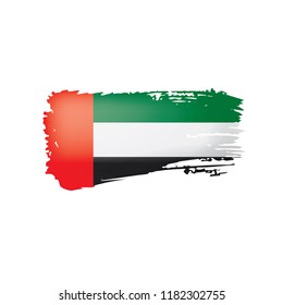 United Arab Emirates flag, vector illustration on a white background.
