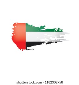 United Arab Emirates flag, vector illustration on a white background.